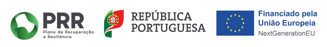 PRR — Plano de Recuperação e Resiliência · República Portuguesa · Financiado pela União Europeia (NextGenerationEU)
